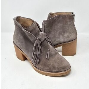 UGG women 8 Corin tassel suede ankle booties boho western slouchy streetwear